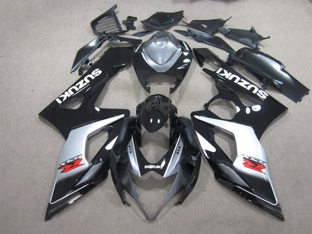 Noir Blanc Décalque Carénage Suzuki GSXR 1000 K5 2005-2006 Noir Blanc Décalque Carénage Suzuki GSXR 1000 K5 2005-2006