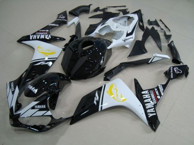 Noir Blanc Dolphin Carénage Yamaha R1 2007-2008