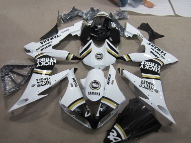 Noir Blanc Lucky Strike Carénage Yamaha R1 2004-2006