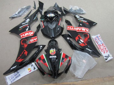 Noir Blanc Motul Carénage Yamaha R6 2008-2016