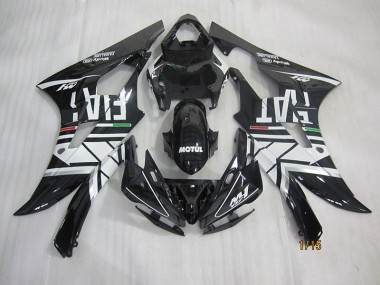Noir Blanc Motul Fiat Carénage Yamaha R6 2006-2007