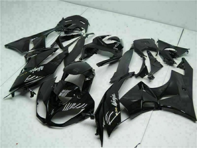 Noir Blanc Ninja 636 Carénage Kawasaki ZX6R 2009-2012 Noir Blanc Ninja 636 Carénage Kawasaki ZX6R 2009-2012