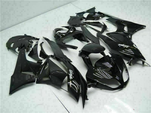 Noir Blanc Ninja 636 Carénage Kawasaki ZX6R 2009-2012 Noir Blanc Ninja 636 Carénage Kawasaki ZX6R 2009-2012