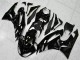 Noir Blanc Ninja Carénage Kawasaki ZX6R 2009-2012 Noir Blanc Ninja Carénage Kawasaki ZX6R 2009-2012
