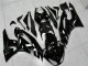 Noir Blanc Ninja Carénage Kawasaki ZX6R 2009-2012 Noir Blanc Ninja Carénage Kawasaki ZX6R 2009-2012