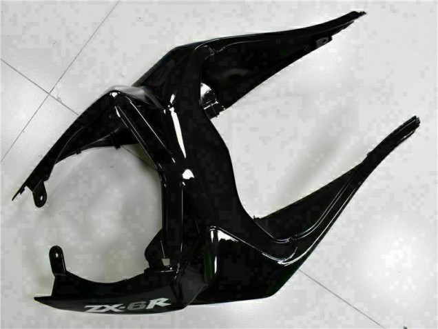 Noir Blanc Ninja Carénage Kawasaki ZX6R 2009-2012 Noir Blanc Ninja Carénage Kawasaki ZX6R 2009-2012