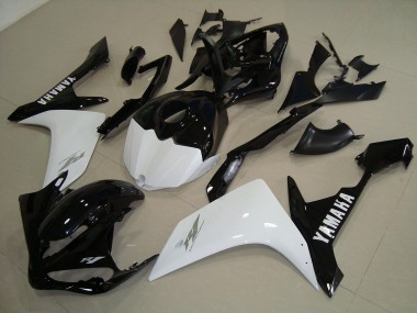 Noir Blanc Or Carénage Yamaha R1 2007-2008