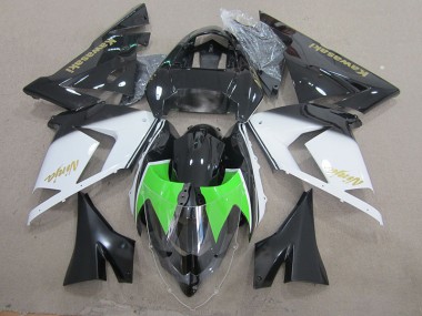 Noir Blanc Or Ninja Carénage Kawasaki ZX10R 2003-2005
