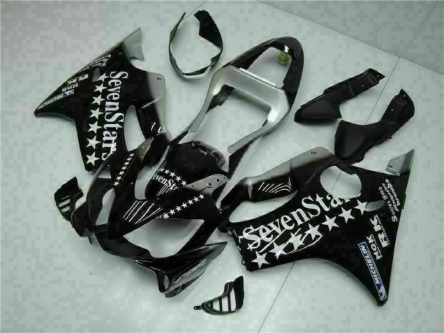 Noir Blanc SevenStarss Carénage Honda CBR 600 F4i 2001-2003 Noir Blanc SevenStarss Carénage Honda CBR 600 F4i 2001-2003