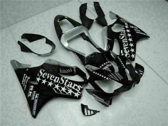 Noir Blanc SevenStarss Carénage Honda CBR 600 F4i 2001-2003 Noir Blanc SevenStarss Carénage Honda CBR 600 F4i 2001-2003