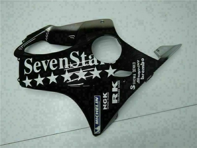 Noir Blanc SevenStarss Carénage Honda CBR 600 F4i 2001-2003 Noir Blanc SevenStarss Carénage Honda CBR 600 F4i 2001-2003