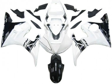 Noir Blanc Tribal Carénage Yamaha R6 2003-2005