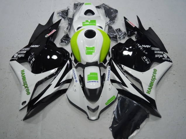 Noir Blanc Vert Hannspree Carénage Honda CBR 600 RR 2009-2012 Noir Blanc Vert Hannspree Carénage Honda CBR 600 RR 2009-2012