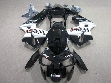 Noir Blanc West Carénage Honda CBR 600 RR 2005-2006