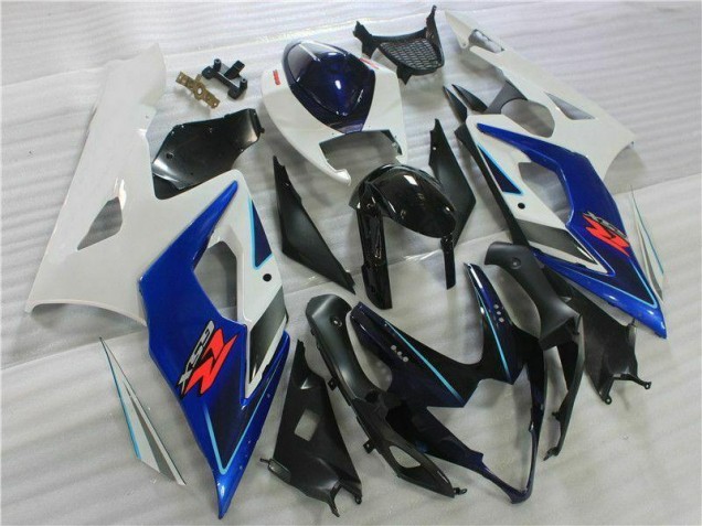 Noir Bleu Blanc Carénage Suzuki GSXR 1000 K5 2005-2006 Noir Bleu Blanc Carénage Suzuki GSXR 1000 K5 2005-2006