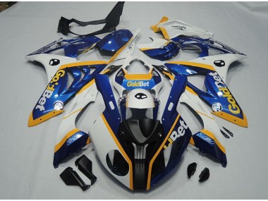 Noir Bleu Blanc GoldBet Carénage BMW S1000RR 2009-2014