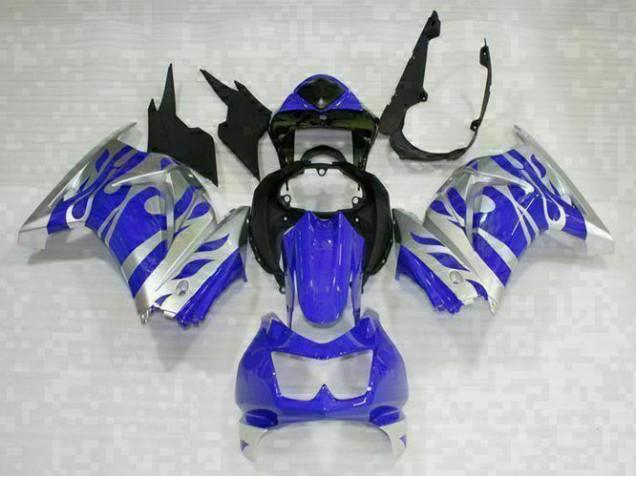 Noir Bleu Carénage Kawasaki EX250 2008-2012 Noir Bleu Carénage Kawasaki EX250 2008-2012