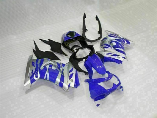 Noir Bleu Carénage Kawasaki EX250 2008-2012 Noir Bleu Carénage Kawasaki EX250 2008-2012