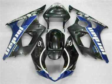Noir Bleu Carénage Suzuki GSXR 1000 K3 2003-2004