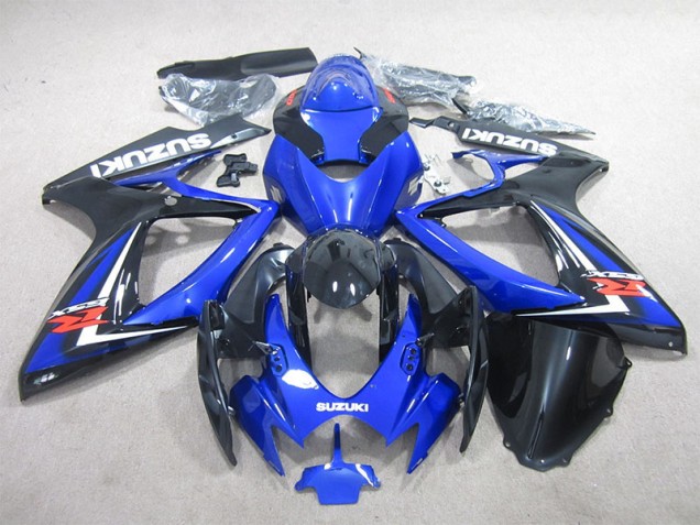 Noir Bleu Carénage Suzuki GSXR 600 K6 2006-2007 Noir Bleu Carénage Suzuki GSXR 600 K6 2006-2007