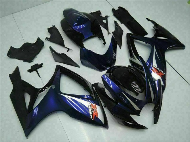 Noir Bleu Carrosserie Suzuki GSXR 600 / 750 K6 2006-2007 Noir Bleu Carrosserie Suzuki GSXR 600 / 750 K6 2006-2007