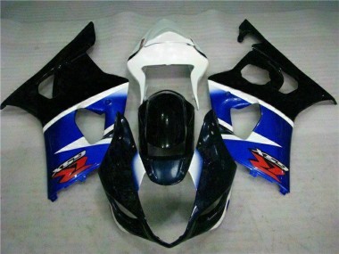 Noir Bleu Kit Carénages Complet Suzuki GSXR 1000 K3 2003-2004