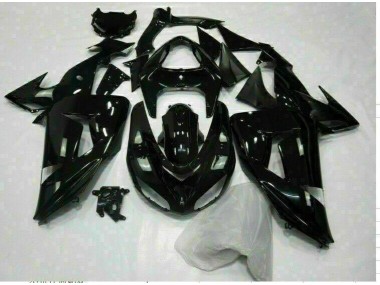 Noir Brillant Carénage Kawasaki ZX10R 2006-2007