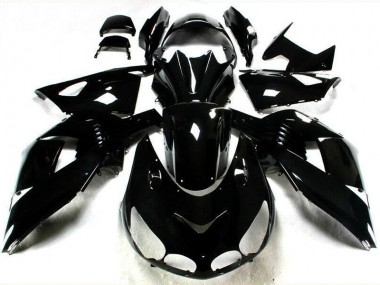 Noir Brillant Carénage Kawasaki ZX14R ZZR 1400 2006-2011