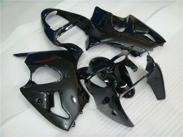 Noir Brillant Carénage Kawasaki ZX6R 2000-2002 Noir Brillant Carénage Kawasaki ZX6R 2000-2002