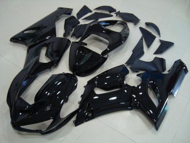 Noir Brillant Carénage Kawasaki ZX6R 2005-2006