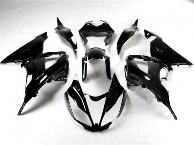 Noir Brillant Carénage Kawasaki ZX6R 2013-2018 Noir Brillant Carénage Kawasaki ZX6R 2013-2018
