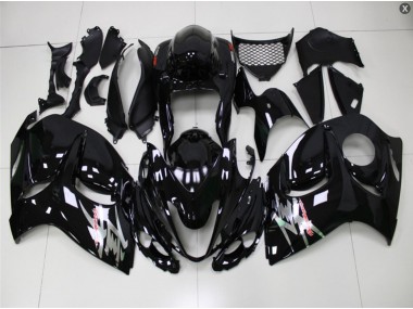 Noir Brillant Carénage Suzuki GSXR 1300 Hayabusa 2008-2019
