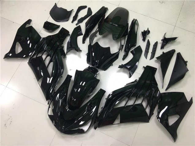 Noir Brillant Carénages Kawasaki ZX14R ZZR 1400 2012-2021 Noir Brillant Carénages Kawasaki ZX14R ZZR 1400 2012-2021