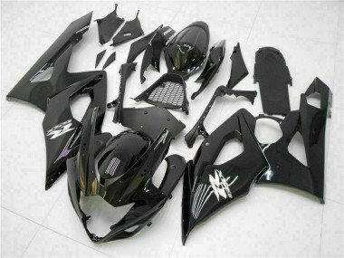 Noir Brillant Carénages Suzuki GSXR 1000 K5 2005-2006