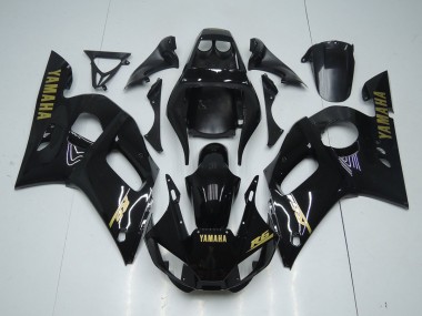Noir Brillant Or Décalque Carénage Yamaha R6 1998-2002