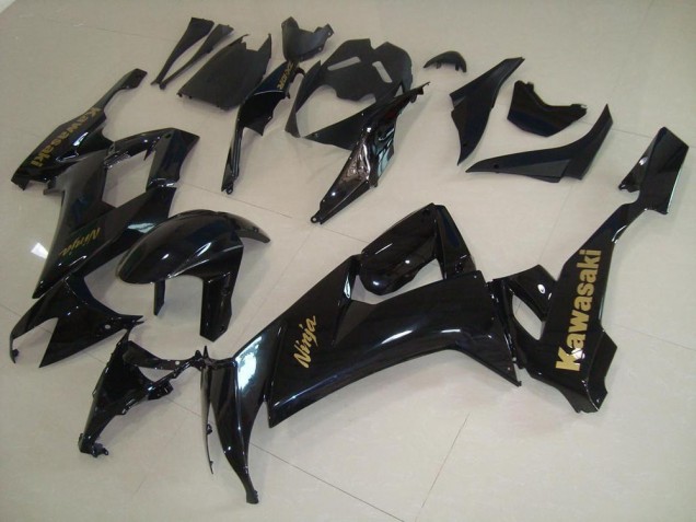 Noir Brillant avec Or Décalque Carénage Kawasaki ZX10R 2008-2010 Noir Brillant avec Or Décalque Carénage Kawasaki ZX10R 2008-2010
