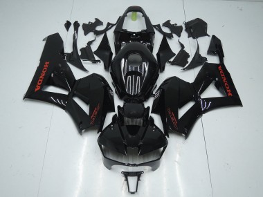 Noir Brillant avec Rouge Décalque Carénage Honda CBR 600 RR 2013-2021