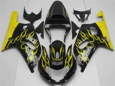 Noir Carénage Suzuki GSXR 600 / 750 K1 K2 K3 2001-2003