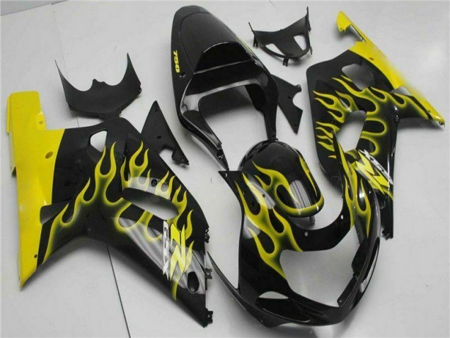 Noir Carénage Suzuki GSXR 600 / 750 K1 K2 K3 2001-2003 Noir Carénage Suzuki GSXR 600 / 750 K1 K2 K3 2001-2003