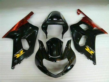Noir Carénages Suzuki GSXR 600 / 750 K1 K2 K3 2001-2003