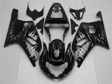 Noir Carrosserie Suzuki GSXR 600 / 750 K1 K2 K3 2001-2003