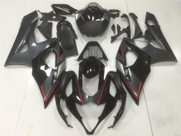 Noir Gris Carénage Suzuki GSXR 1000 K5 2005-2006 Noir Gris Carénage Suzuki GSXR 1000 K5 2005-2006