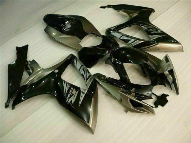 Noir Gris Carénage Suzuki GSXR 600 / 750 K6 2006-2007 Noir Gris Carénage Suzuki GSXR 600 / 750 K6 2006-2007