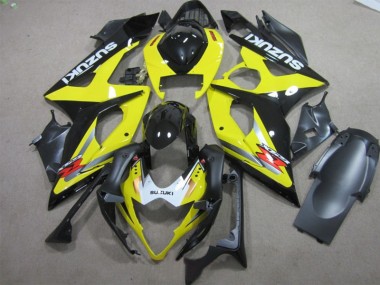 Noir Jaune Carénage Suzuki GSXR 1000 K5 2005-2006