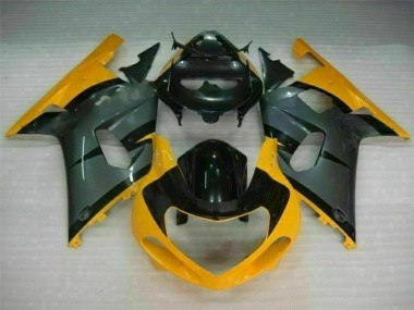 Noir Jaune Carénage Suzuki GSXR 600 / 750 K1 K2 K3 2001-2003
