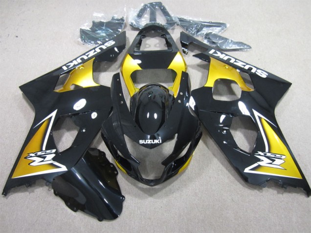 Noir Jaune Carénage Suzuki GSXR 600 K4 2004-2005 Noir Jaune Carénage Suzuki GSXR 600 K4 2004-2005