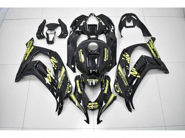 Noir Jaune Courses Ninja Carénage Kawasaki ZX10R 2016-2019 Noir Jaune Courses Ninja Carénage Kawasaki ZX10R 2016-2019