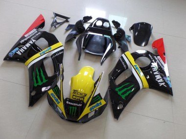 Noir Jaune Monster Carénage Yamaha R6 1998-2002