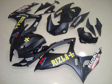 Noir Jaune Rizla Carénage Suzuki GSXR 750 K6 2006-2007