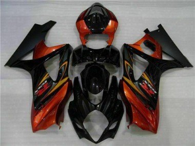 Noir Kit Carénages Complet Suzuki GSXR 1000 K7 2007-2008